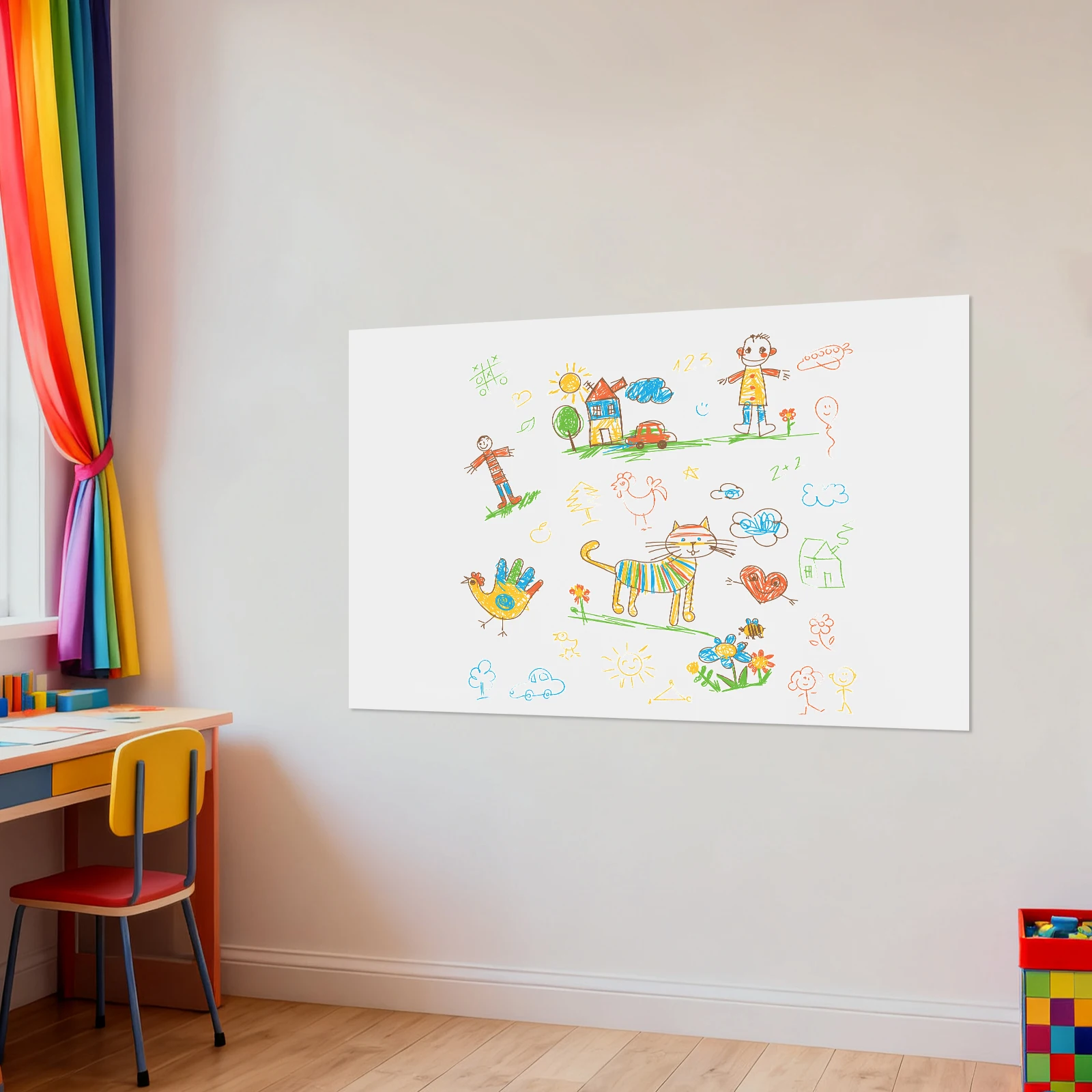 

80*120cm Multifunctional Magnetic Whiteboard White Magnetic Whiteboard Rectangle for Home Office School Marketing