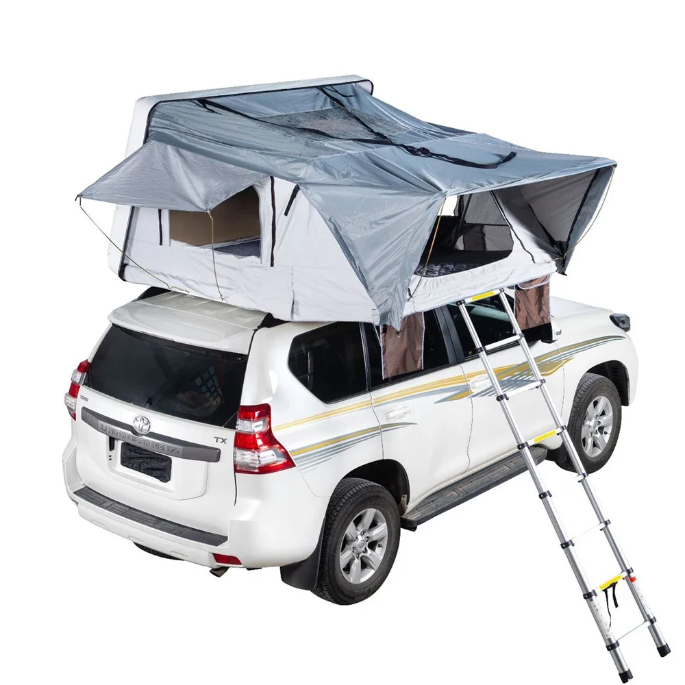 Waterproof 4 Person Roof Top Tent Car top ABS Hard Shell For 4X4 Camping