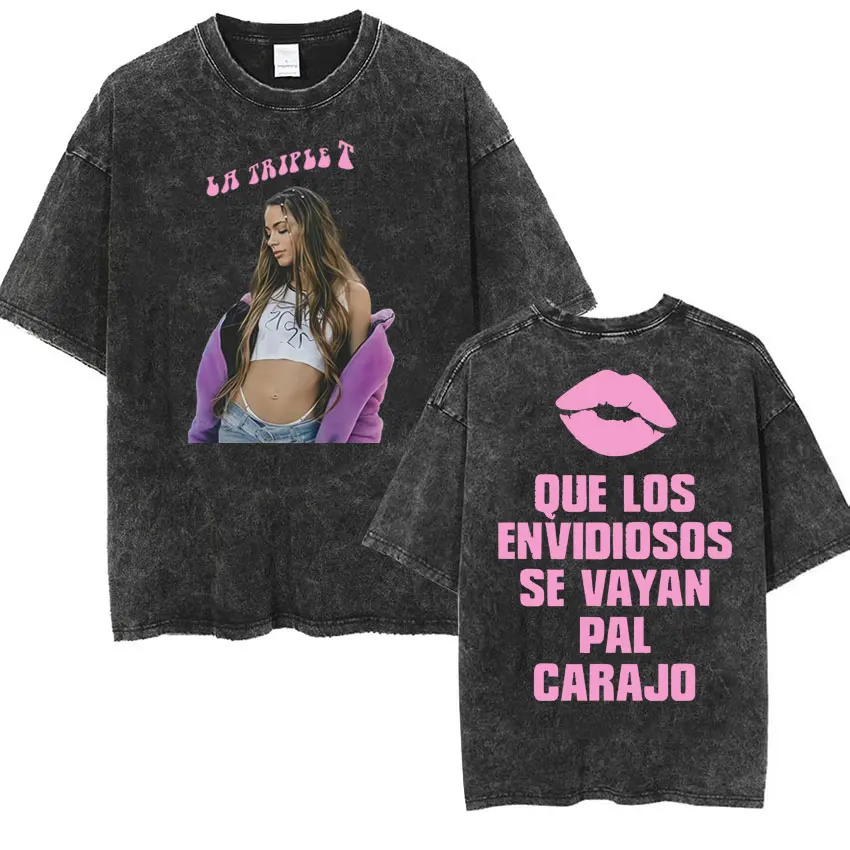 Singer TINI STOESSEL Futtura Album 2025 Tour T-shirt Men Women Fashion Aesthetic TShirt Vintage Washed Casual Oversized T Shirts #5