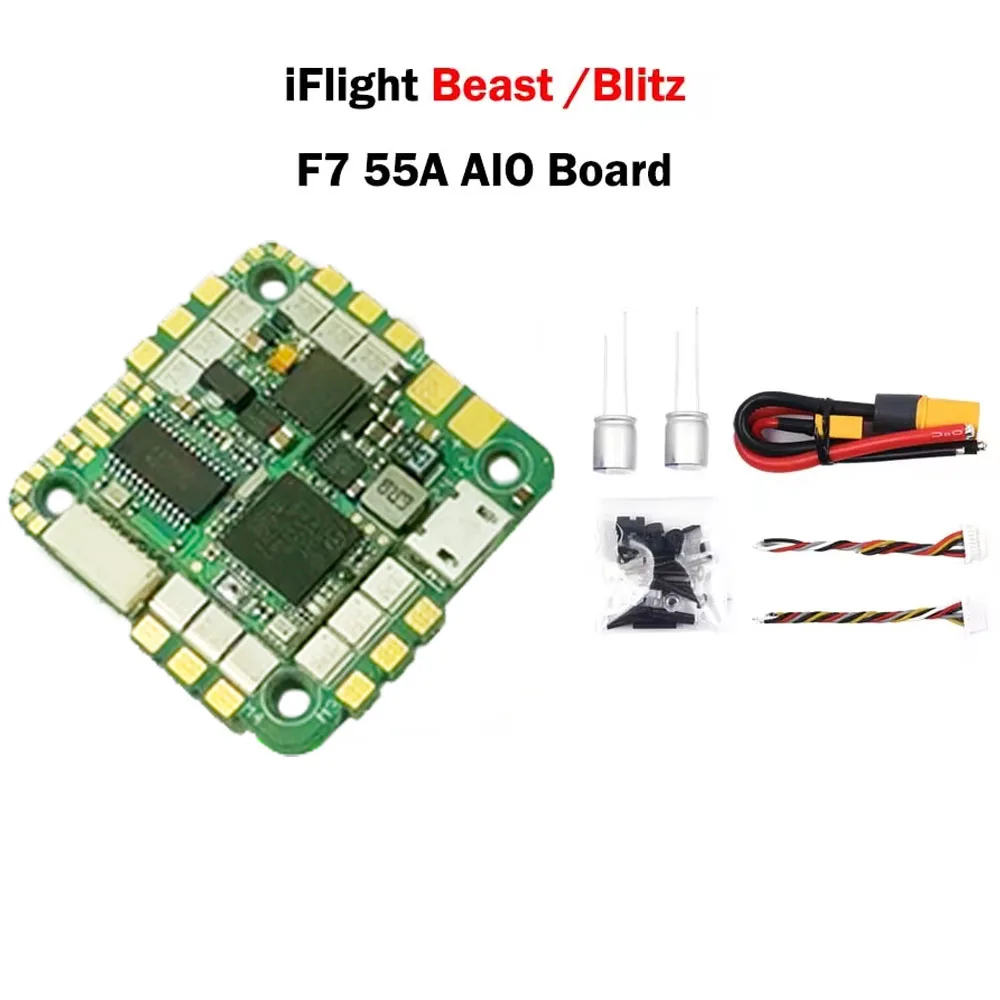 Płyta iFlight Beast / Blitz F7 55A 2-6S BLHeli-S AIO V2 kontroler lotu z 25.5*25.5mm wzorem montażowym dla dron FPV