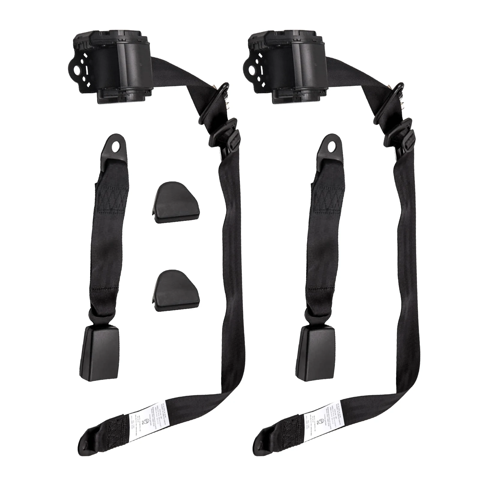 3 Point Retractable for Seat Belt Set of 2 for Jeep CJ YJ Wrangler 1982 1983 1984-1995