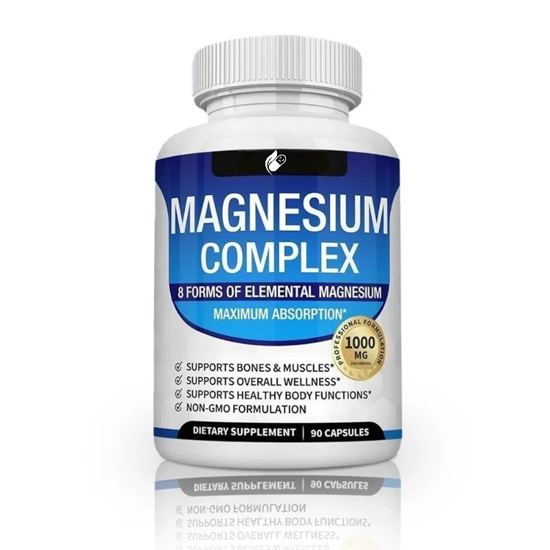 1000mg Magnesium Complex with Premium Ingredients - Supports Healthy Body Functions, Energy & Relaxation, Lab Tested NON-GMO
