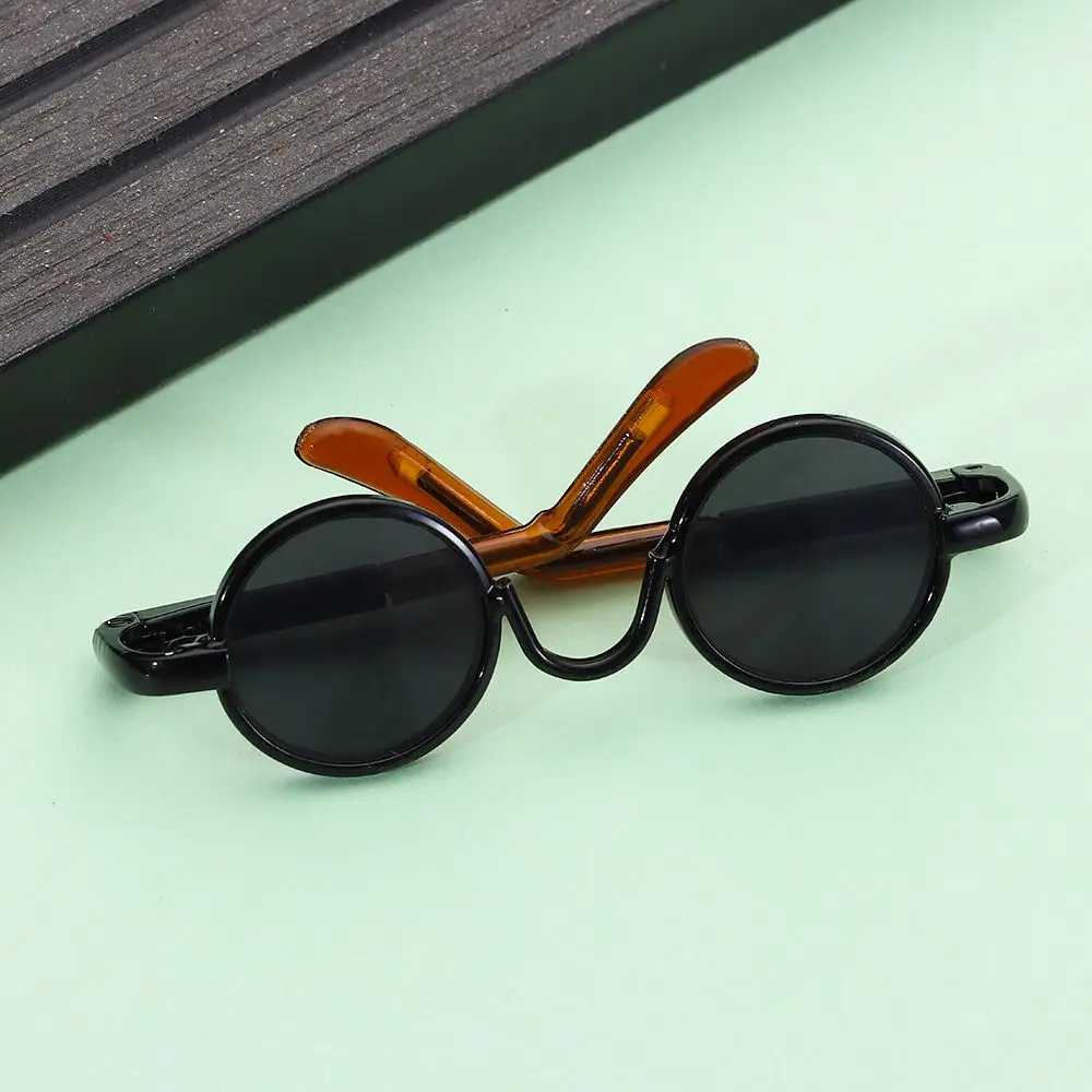 إكسسوارات هدايا للبنات صغيرة لنظارات الدمى 1/4، نظارات بإطار دائري لطيف