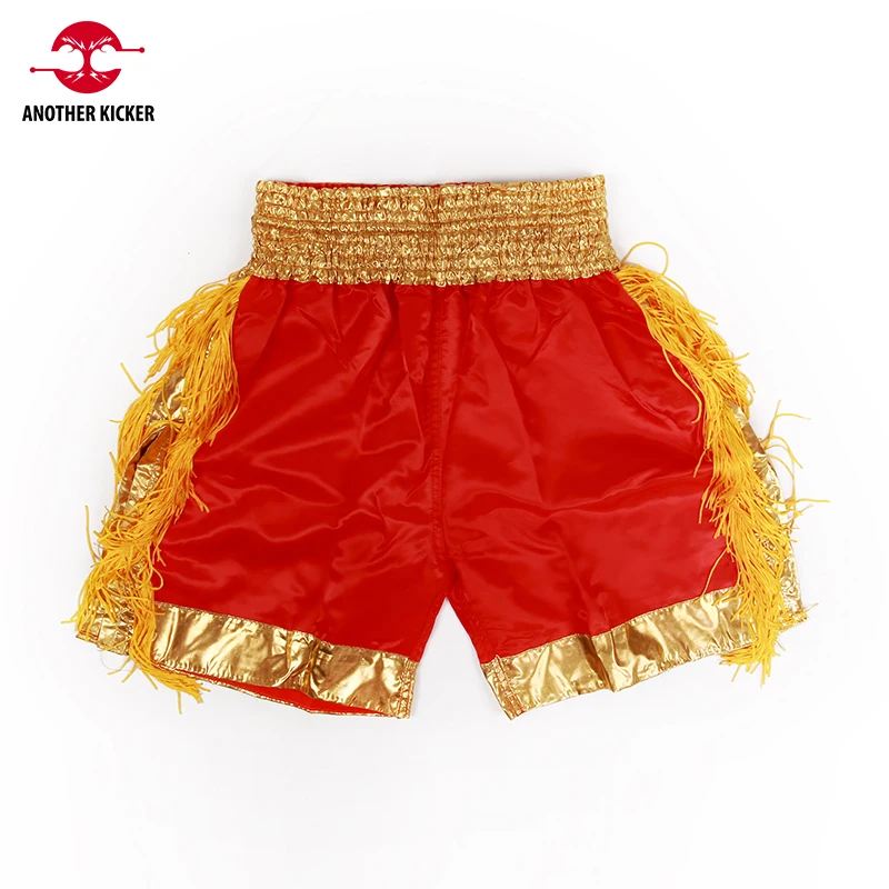 Muay Thai Shorts Satin Polyester Plain Boxing Shorts Men Women Child Kickboxing Pants Grappling MMA Martial Arts Workout Clothes