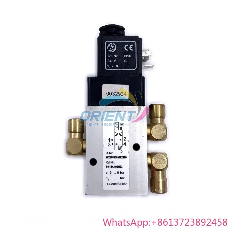 

Original New S9.184.1051 4/2-way Valve Solenoid Valve Pneumatic Valve for Heidelberg CD102 SM102 Printing Machinery Parts