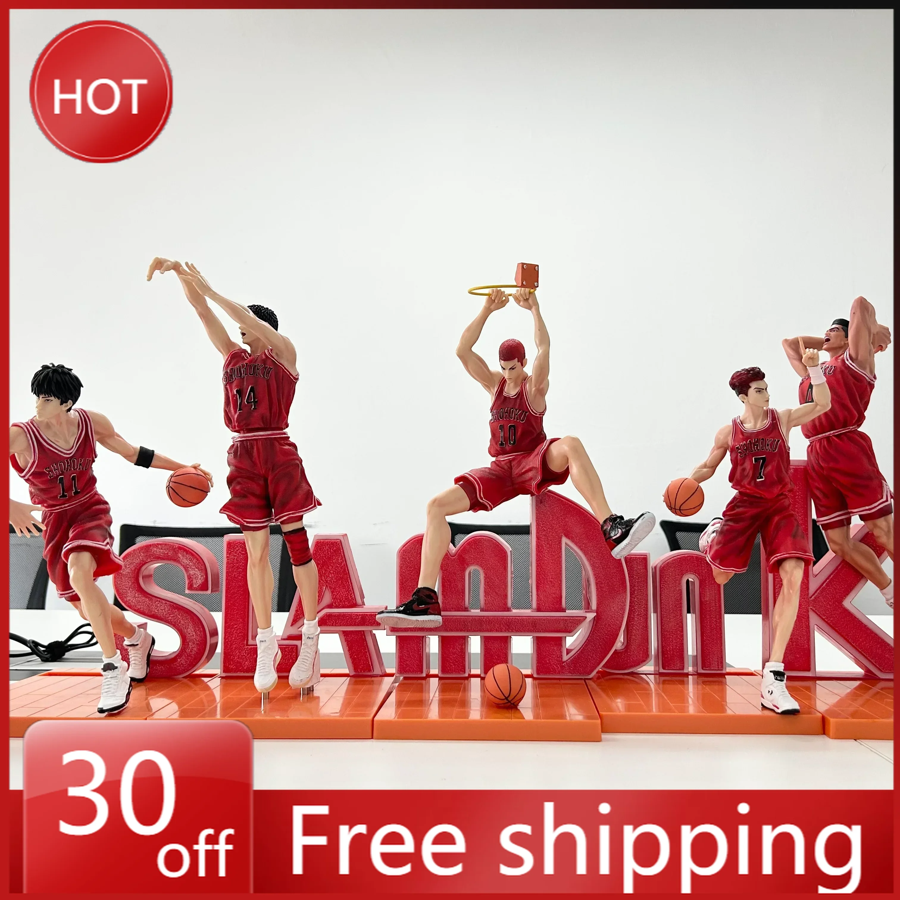 

SLAM DUNK Figure Kaede Rukawa Sakuragi Hanamichi Hisashi Mitsui 5pcs Collection Anime Doll Action Figurines Gift Anime Kid Toy