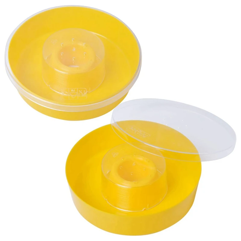 Hive Round Hive Top Water Feeder Drinking Bowl For Bees Drinking And Beekeeping Supplies (2-Pack)