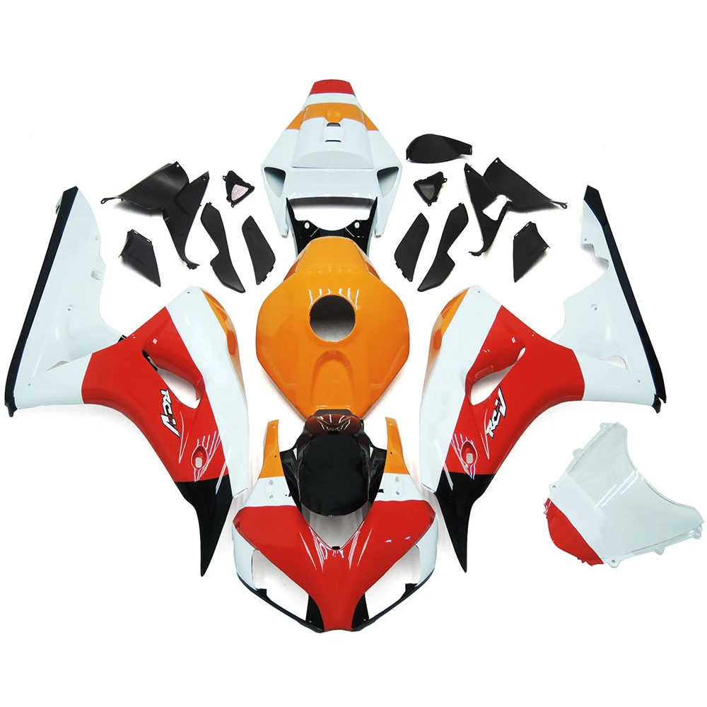 Für CBR1000RR CBR 1000RR CBR 1000RR 2006 2007. Motorradzubehör Verkleidungskörper-Kit Hochwertiges ABS-Spritzguss-KIT