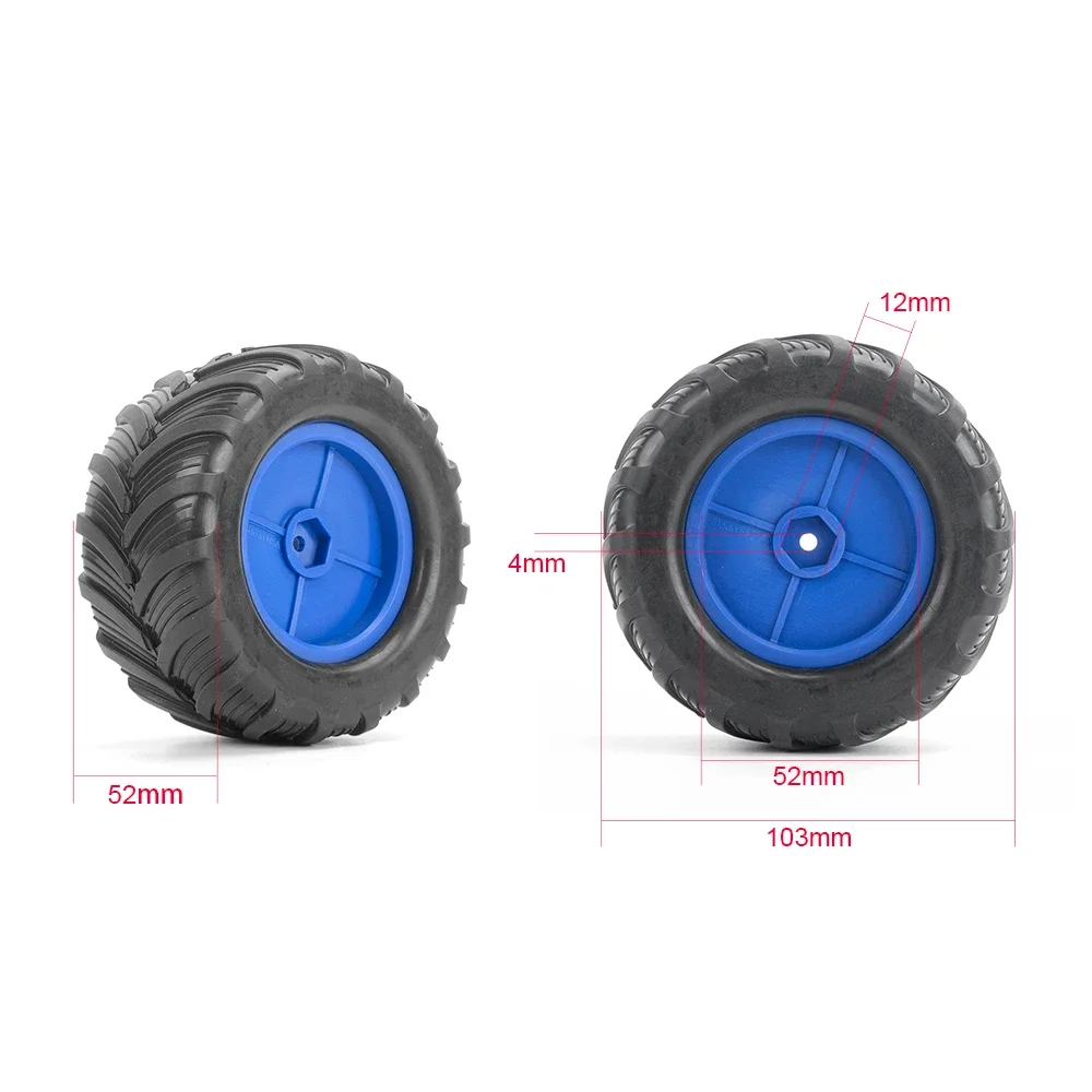 

4pcs Tires RC Model Remote Control Car for LOSI 1/18 Mini LMT Tire Modification Upgrade Parts Monster Truck Tires LT18096
