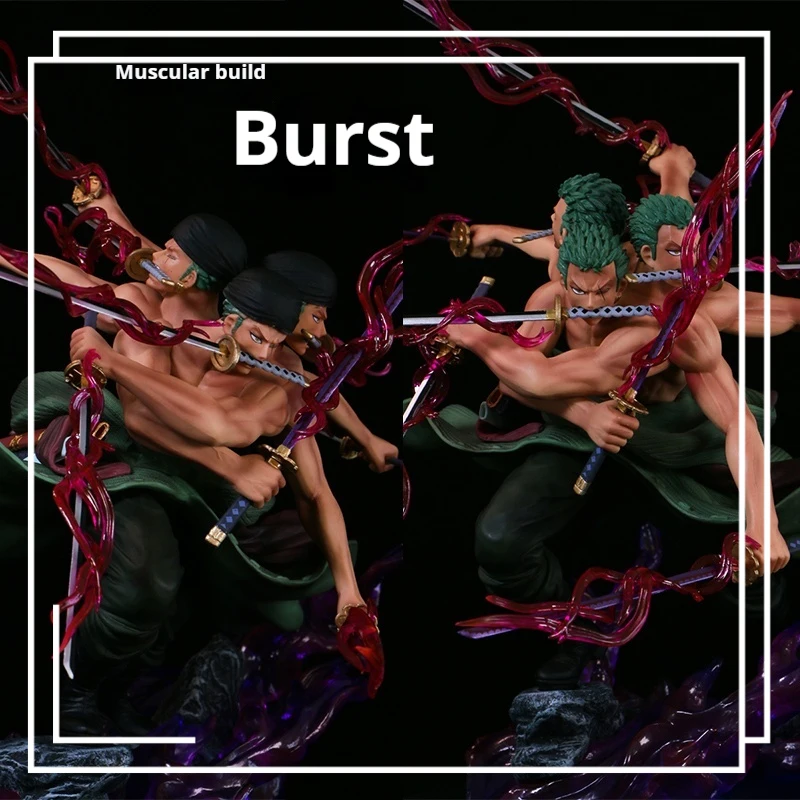 ฟิกเกอร์อนิเมะ POPMAX ซันจิ ลูฟี่ ของแท้ รุ่น GK โมเดลการ์ตูนญี่ปุ่น ของตกแต่ง อาราชูโร สามหัว หกแขน