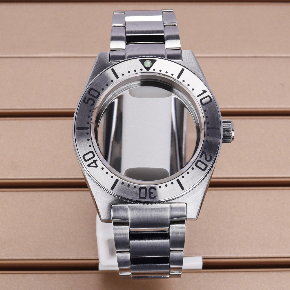 

40.5mm Silvery Watch Case Stainless Steel Bracelet For Mod SPB143J1/SPB253J1 Black Tiger Whale NH34 NH35 NH36 Movt 28.5mm Dial