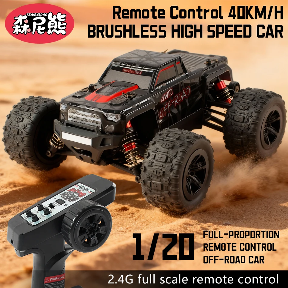 

Радиоуправляемая машинка SENNIXIONG 4WD 1:20, 40 км/ч, с бесщеточным и щеточным двигателем, внедорожный гоночный дрифт-трак на пульте управления, высокоскоростная игрушка для взрослых