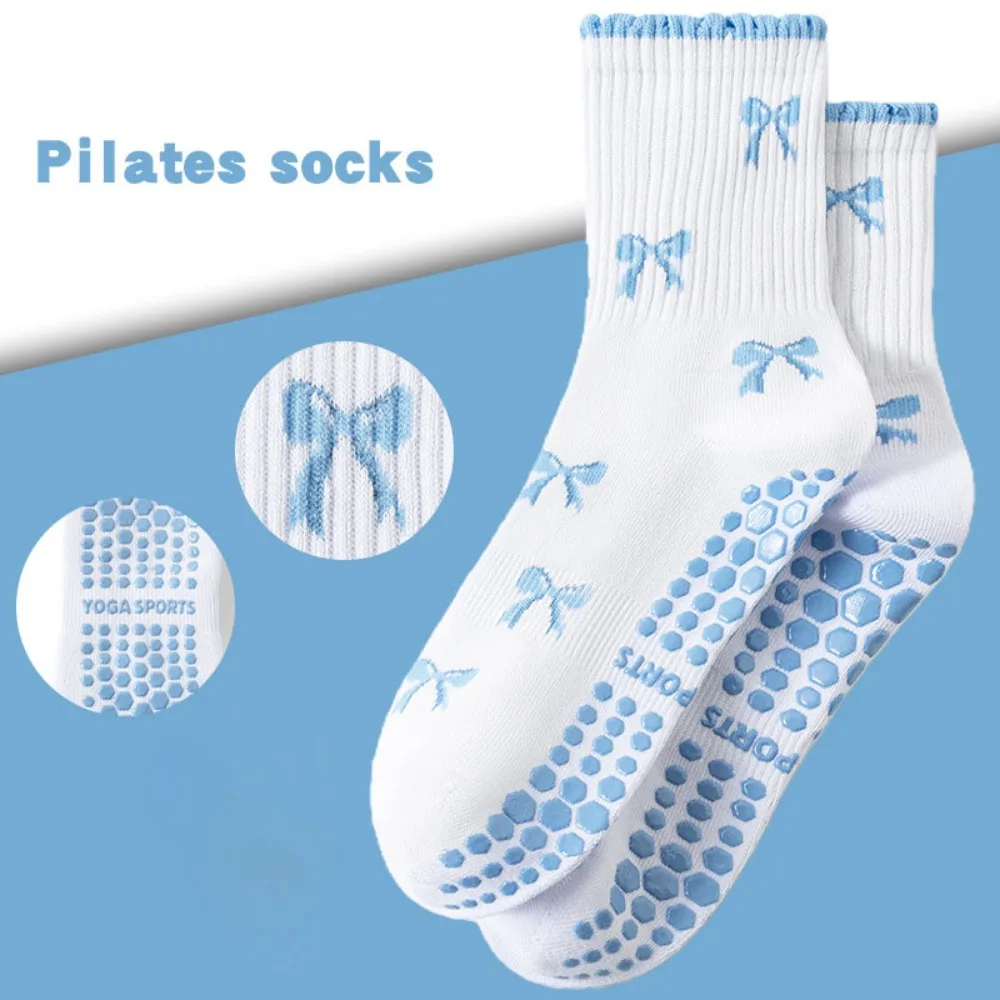 

New Cotton Pilates Socks Breathable Harajuku Street Yoga Socks Sweat-absorbent Casual Mid Tube Socks