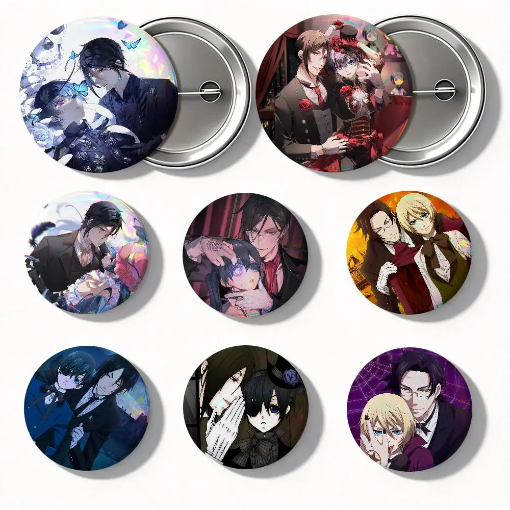 Anime Black Butler Round Badges Can Be Used To Decorate Clothes And Backpack Pins