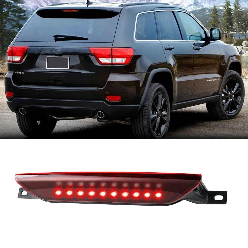 Car High Mount Rear Third Brake Light Stop Signal Lamp Red Lamp for Dodge Durango Caliber Jeep Compass Grand