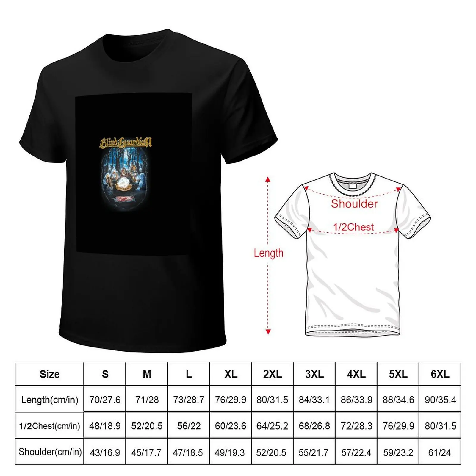 Blind Guardian Somewhere Far Beyond T-Shirt Work Duty Casual T-Shirt