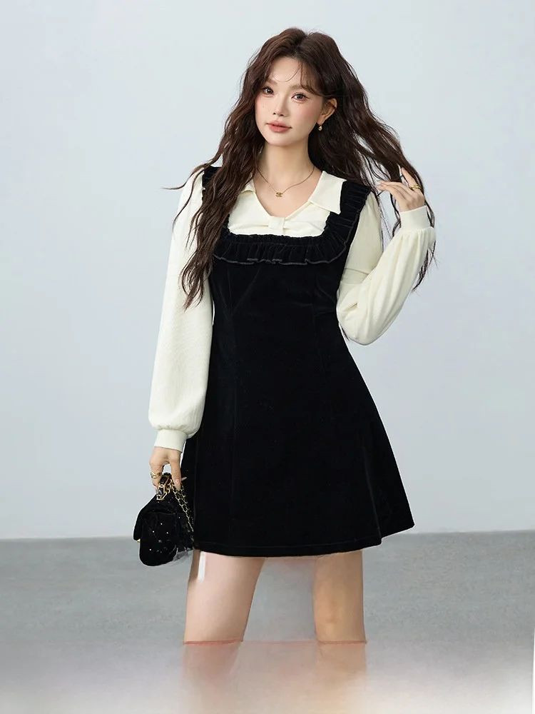 

Восстанавливаемая женская зимняя юбка большого размера Dr for Important Ocns, новый дизайн, корейская версия