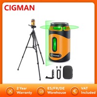 Cigman Cm-505 360 ° Laser Level with Tripod Self-Leveling 2000Mah+ Rechargeable Battery 9H Running Time Powerful Magnetic Base