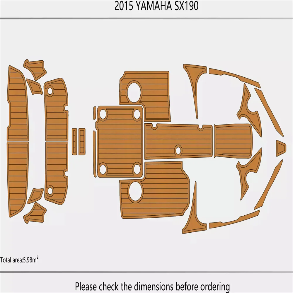 2015 YA-MA-HA SX192 Cockpit Swimming platform Faux 1/4