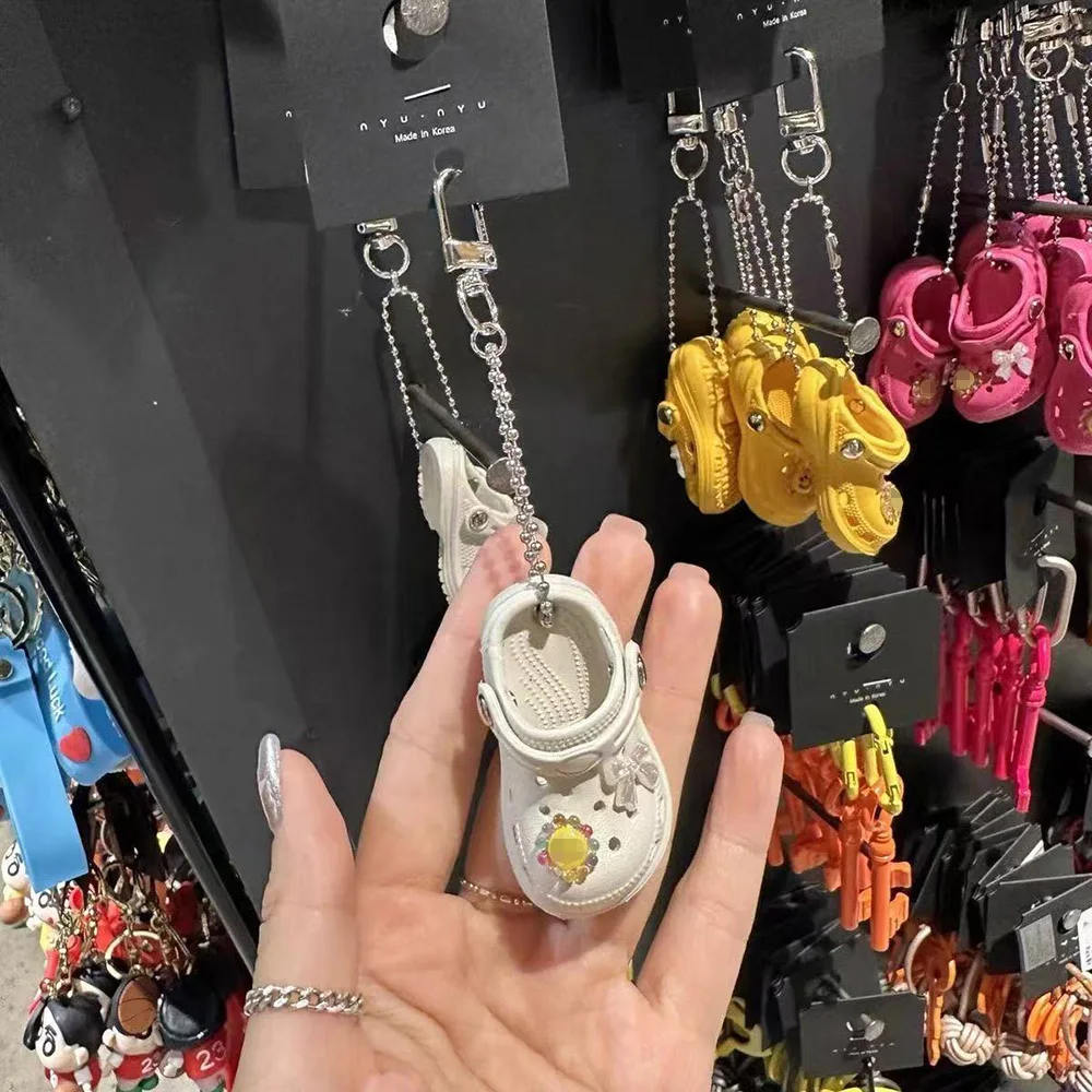 Creativity Simulation Miniature Slippers Pendant Keychain Cute Fun Accessories Gift A103