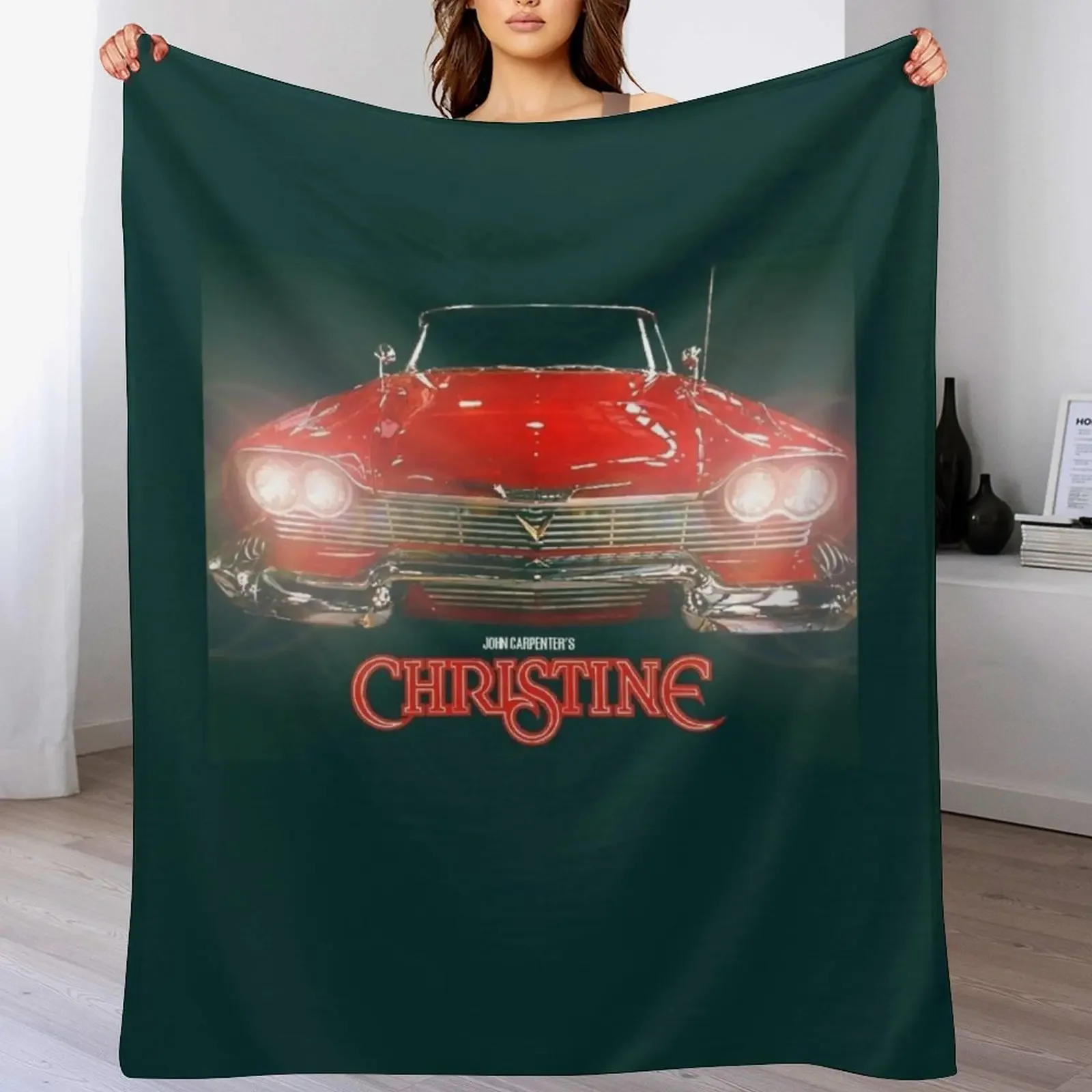 New Christine Horror Movie Throw Blanket Machine Washable Soft Warm Blanket