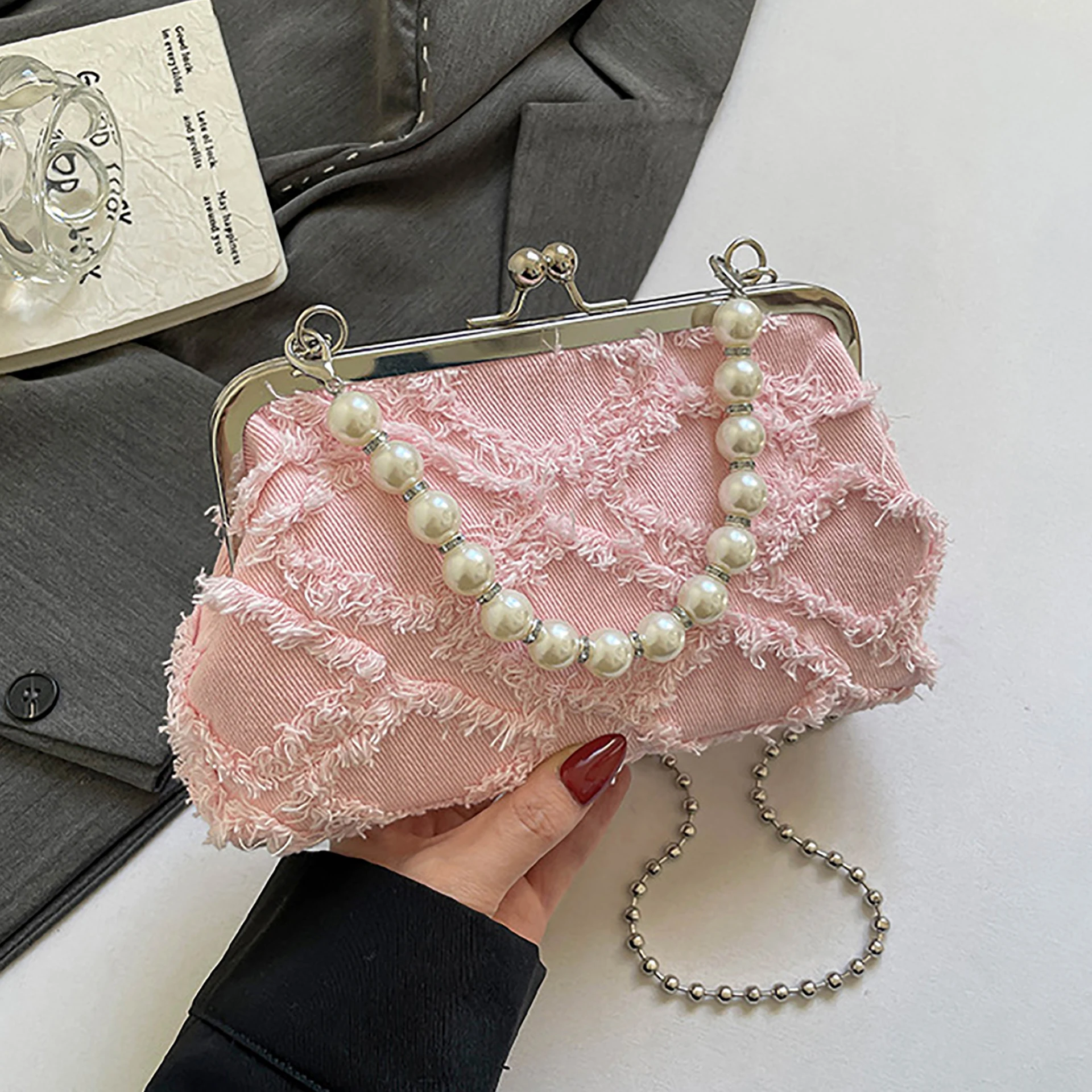 bolsa-de-banquete-feminina-elegante-senhoras-perola-bolsas-moda-denim-pano-borda-crua-xadrez-um-ombro-crossbody-sacos-noite-embreagem