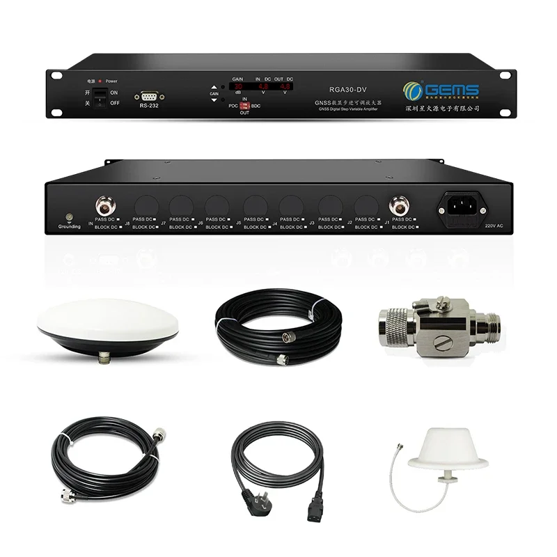 Rackmout Digital Gain Adjustable GPS and GNSS Repeater kit  GNSSRK-M-RDV