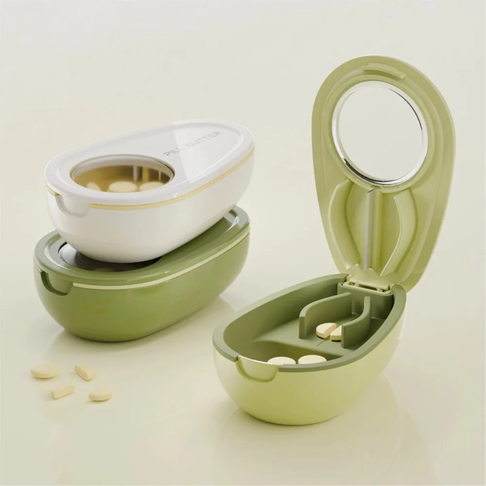 New Portable Pill Splitters Cutter Medicine Vitamin Split Drugs Tablet Cutting Pills Box Cases Container Storage Organizer Care