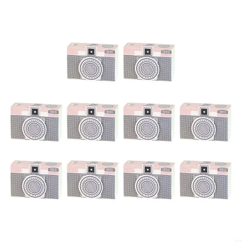 E15E 10pcs Colorful Camera Candies Box Paper Bocking Boxaging Boxes