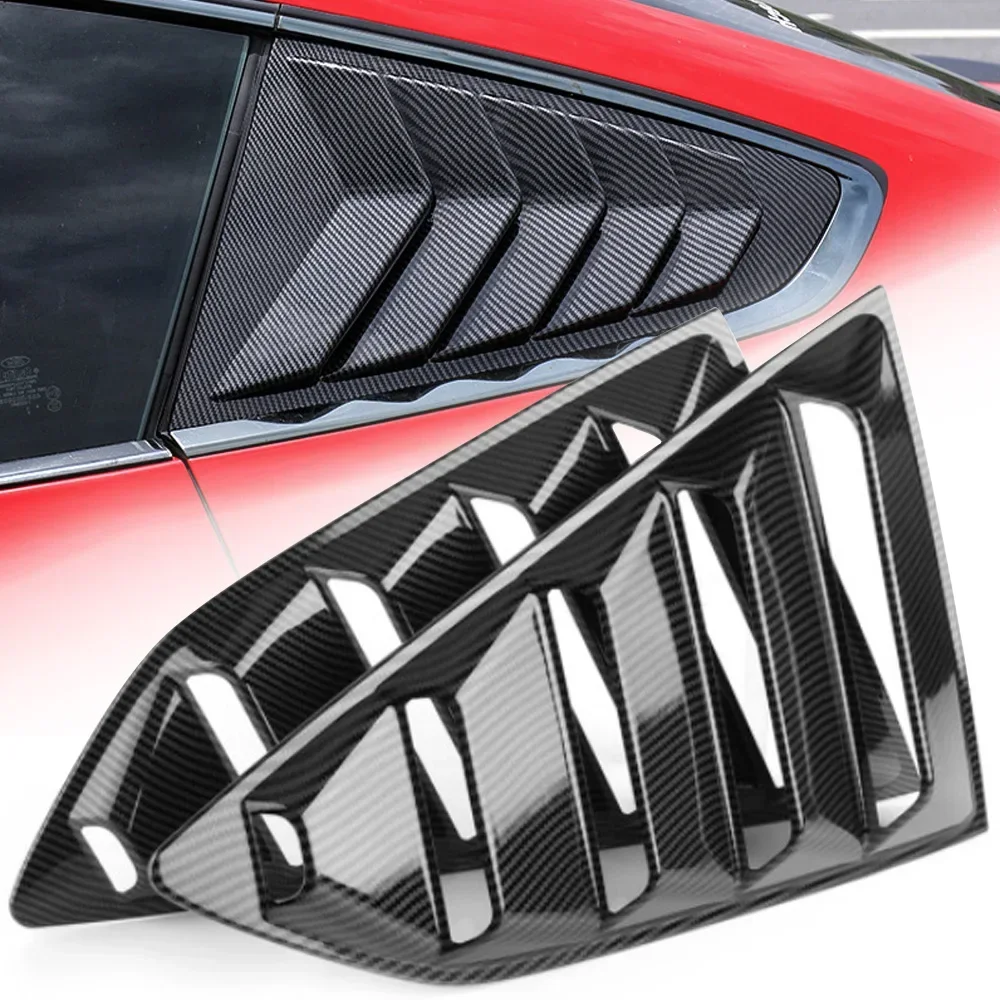 Fit for Chevrolet Chevy Camaro 2016-2022 Quater Window Louvers Side Vent Trim 2PCS Car Rear Window Shutter Cover Spoiler