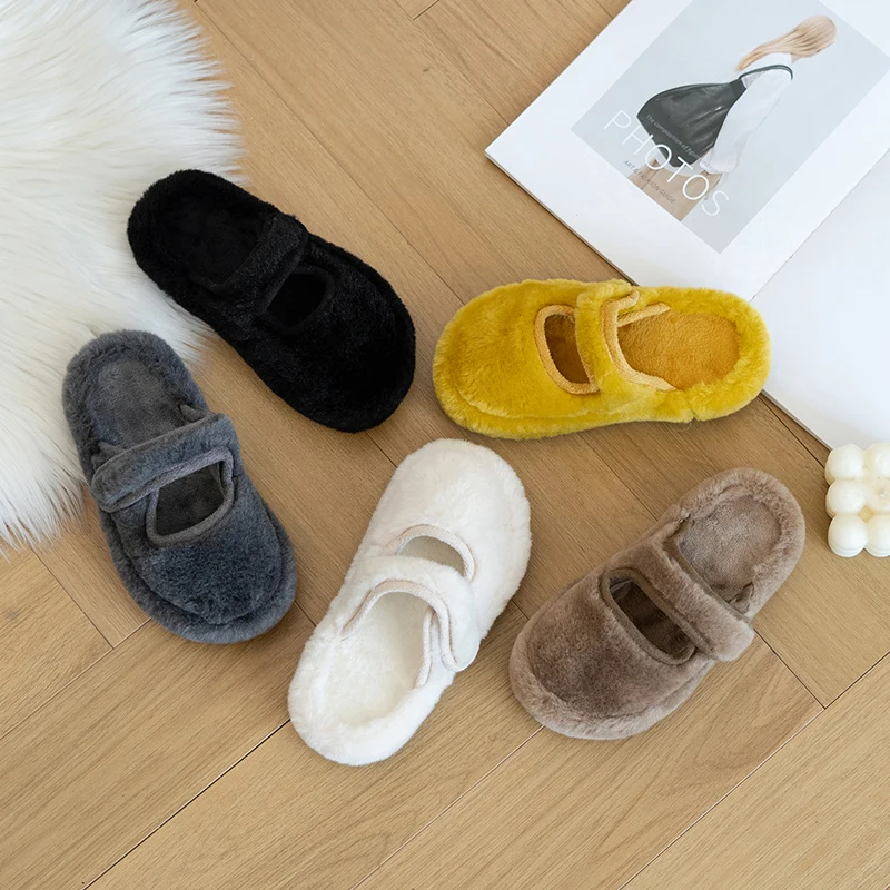 

Children Slippers Soild Color Kids Fashion Warm Shoes Comfortable 2025 Winter New Boys Girls Casual Slippers Sweet Chic Non-slip