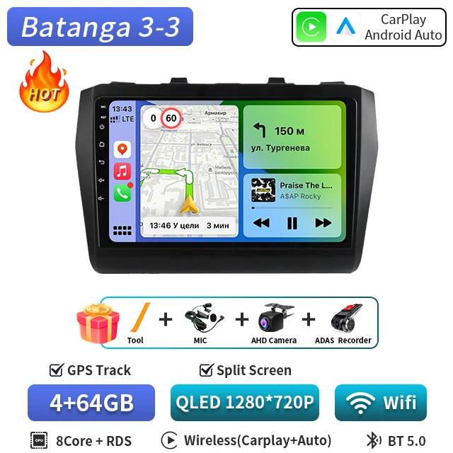 Android 16 Voor Suzuki Swift 2016-2022 Autoradio Stereo Multimedia Navigatie GPS Video Player DSP QLED Draadloze Carplay 5G DVD
