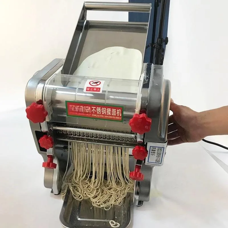 Commercial Electric Stainless Steel Noodles Press Machine Small Household Kneading Dumpling Skin Steamed Bread & Noodles Rolling