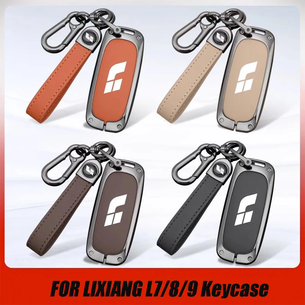 

For LiXiang L9 L8 L7 2022 2023 Car Remote Control Key Case Keychain Garnish Trim Cover Decoration Protection Cover Accessories