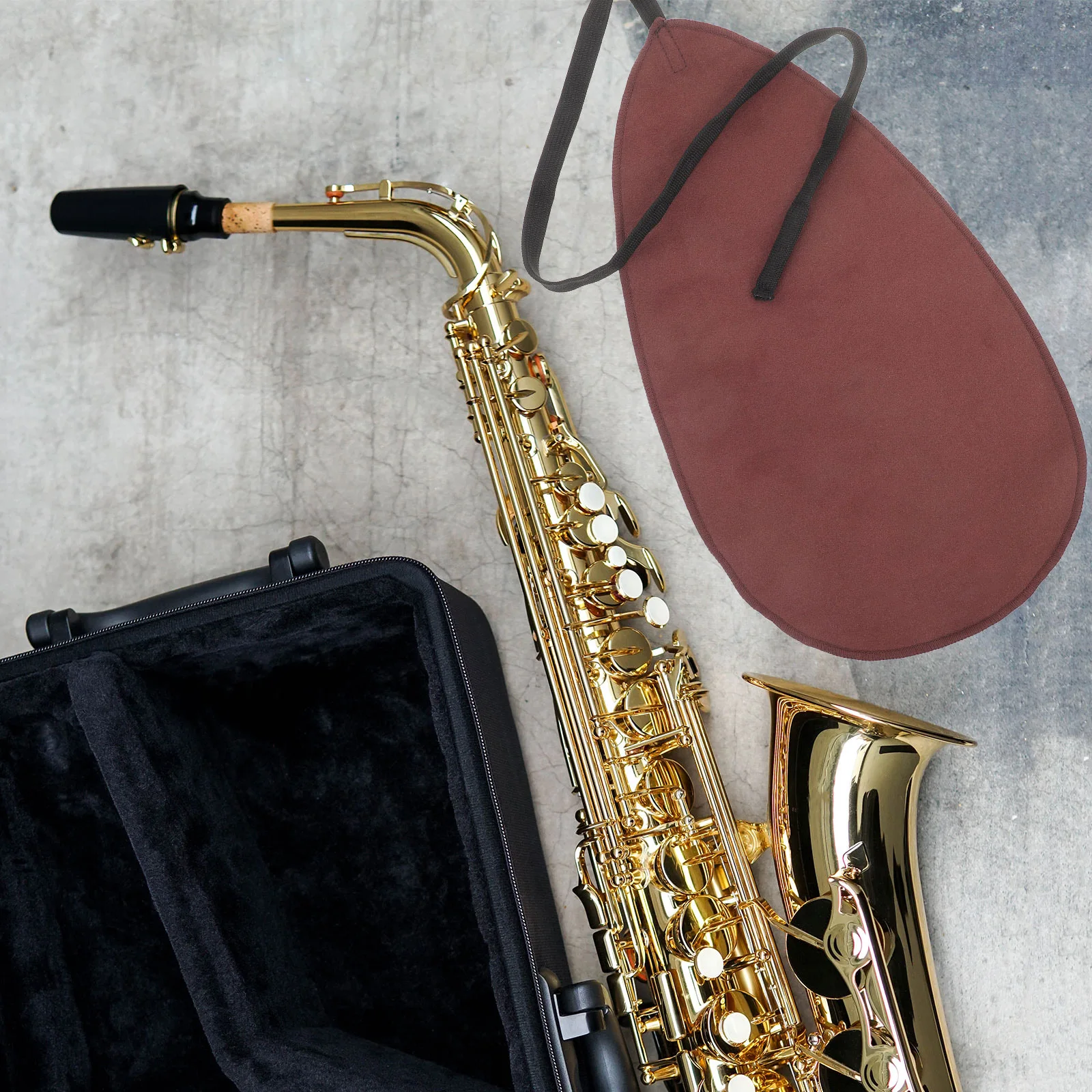 

2 Pcs Musical Instrument Cleaning Cloth Microfiber Swab Saxophone Flute Supplies Clarinet