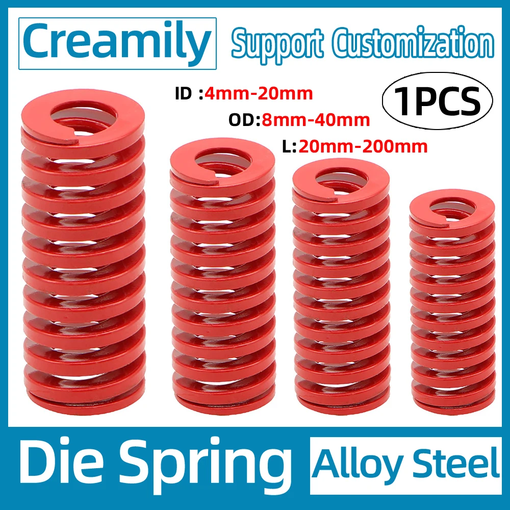 

Creamily 1PCS Heavy Load Spiral Stamping Compression Mould Die Spring Length 20mm-150mm Outer Dia 8mm-40mm Spot Goods