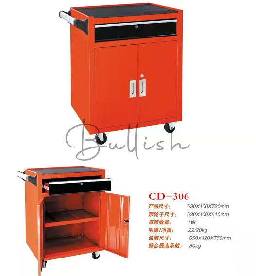 Double Door Blue Tool Cart Cart Cabinet Iron Cabinet Drawer Mobile Maintenance Parts Storage Box