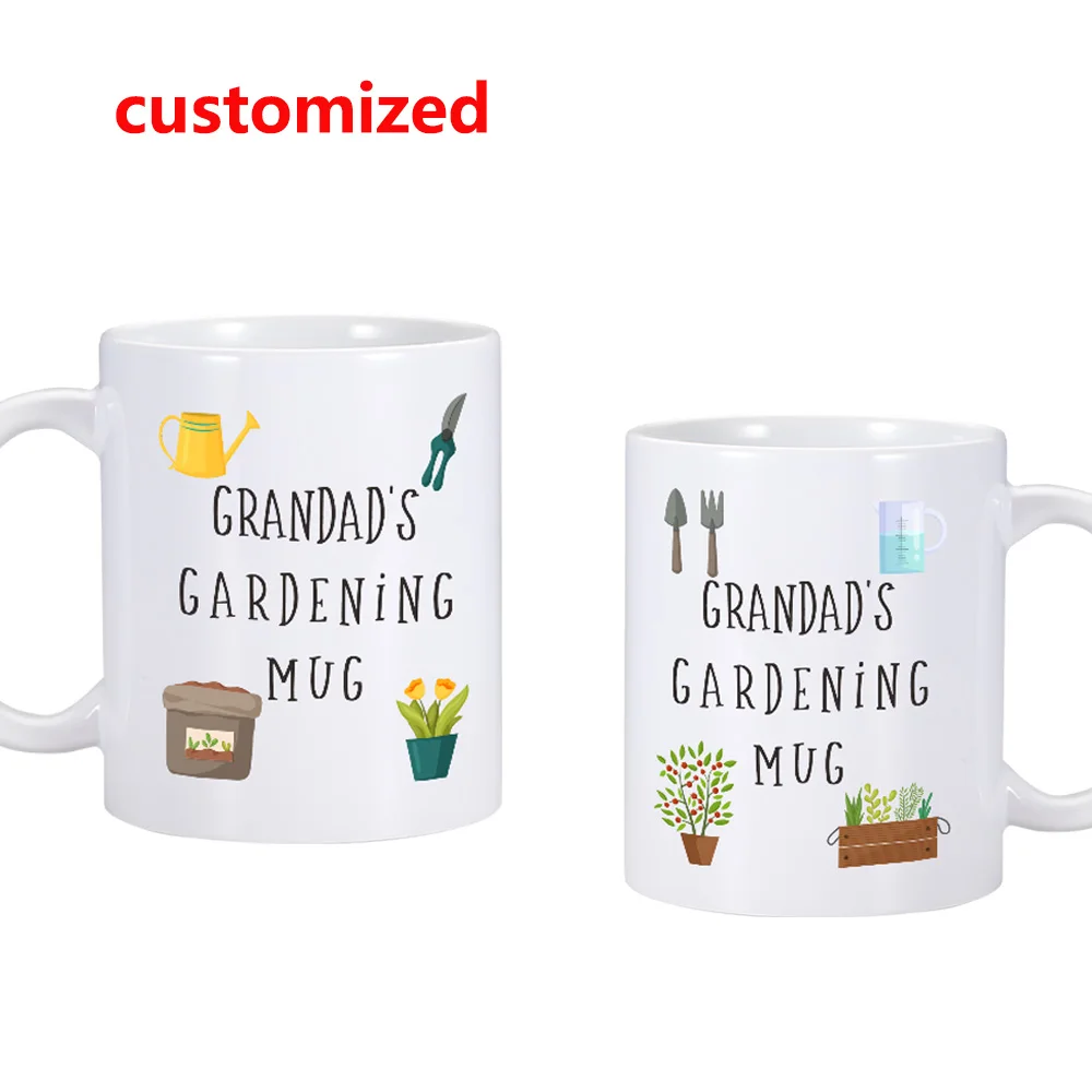 Grandad's Gardening Mug Funny World's Best Grandad Coffee Cup Grandpa Fathers Day Birthday Cute Gift Tea Mug Cup from Grandchild