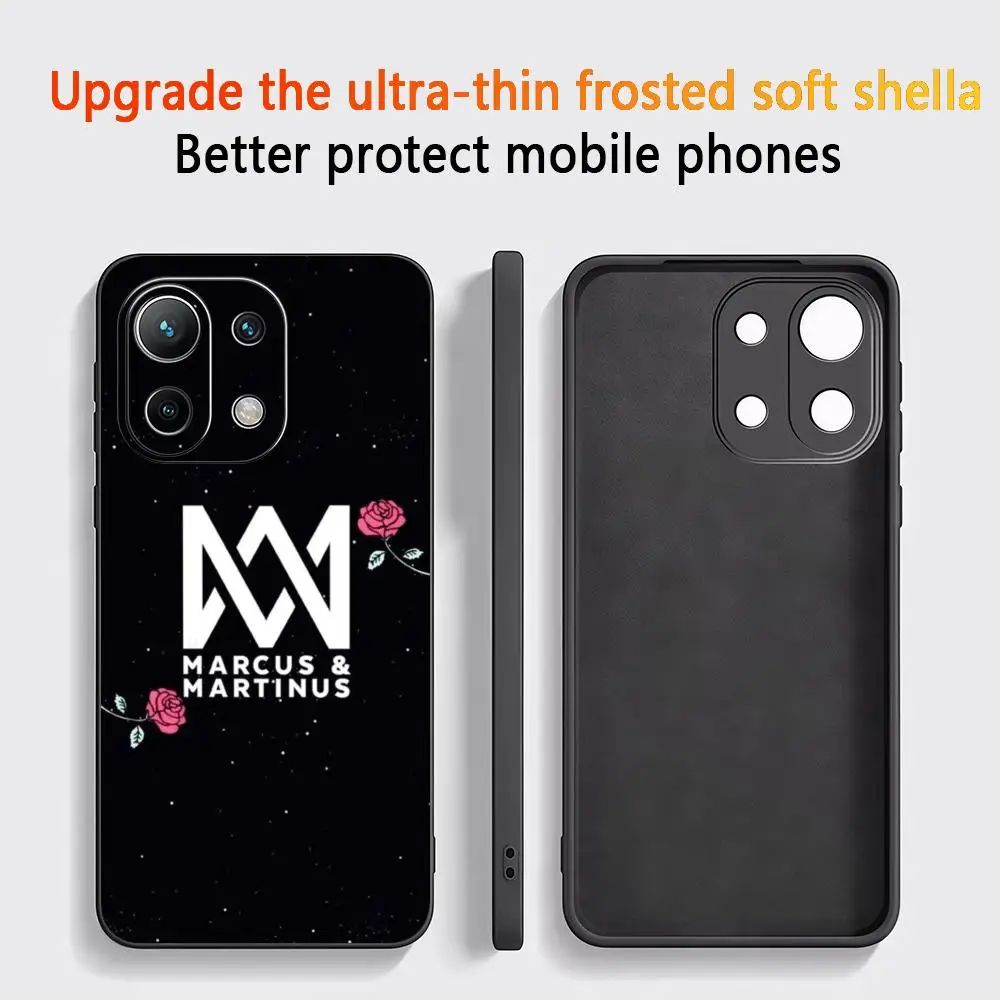 

Phone Case For Xiaomi Redmi Note 15 14T 13Lite 12S 5g 4g Pro Plus Soft Case Black Full Protect Marcus And Martinus