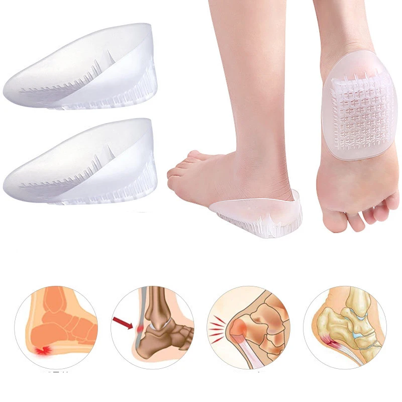 Invisible Half Yard Insoles for Women Shoes Insert Heighten Heel Pads Shoe Lift Height Increase Insole Foot Care Heel Cushion