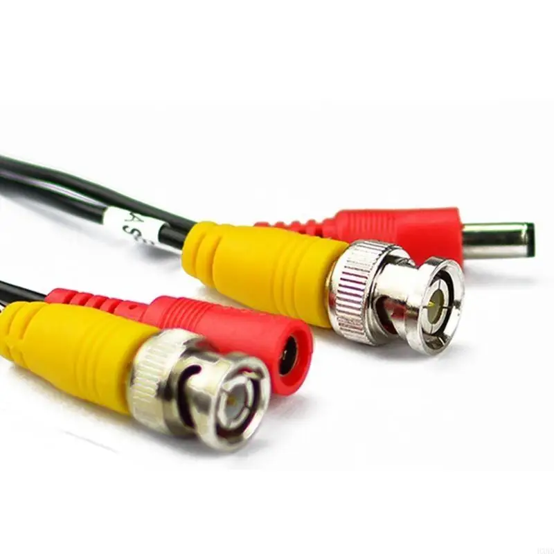 

2025 New CCTV Security Camera Cable CCTV Video Power Wire BNC for DC Cord DVR Black