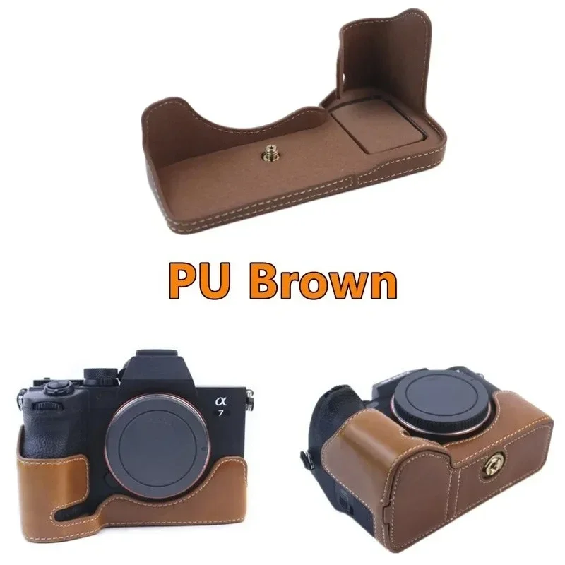 

Portable PU Leather Case Camera Bag For Sony A7 IV / A7S III / A1 / A7M4 ILCE-7SM3 A7R5