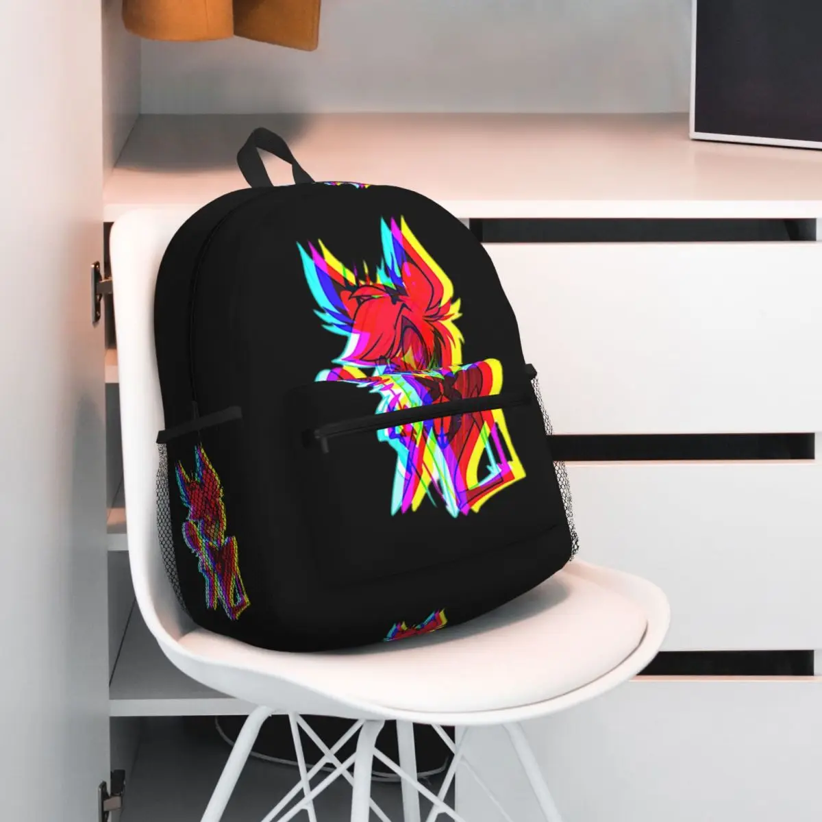 

Alastor Hazbin Meme студенческий рюкзак школьная сумка походный дорожный рюкзак для мальчиков и девочек модная сумка для книг сумки на плечо