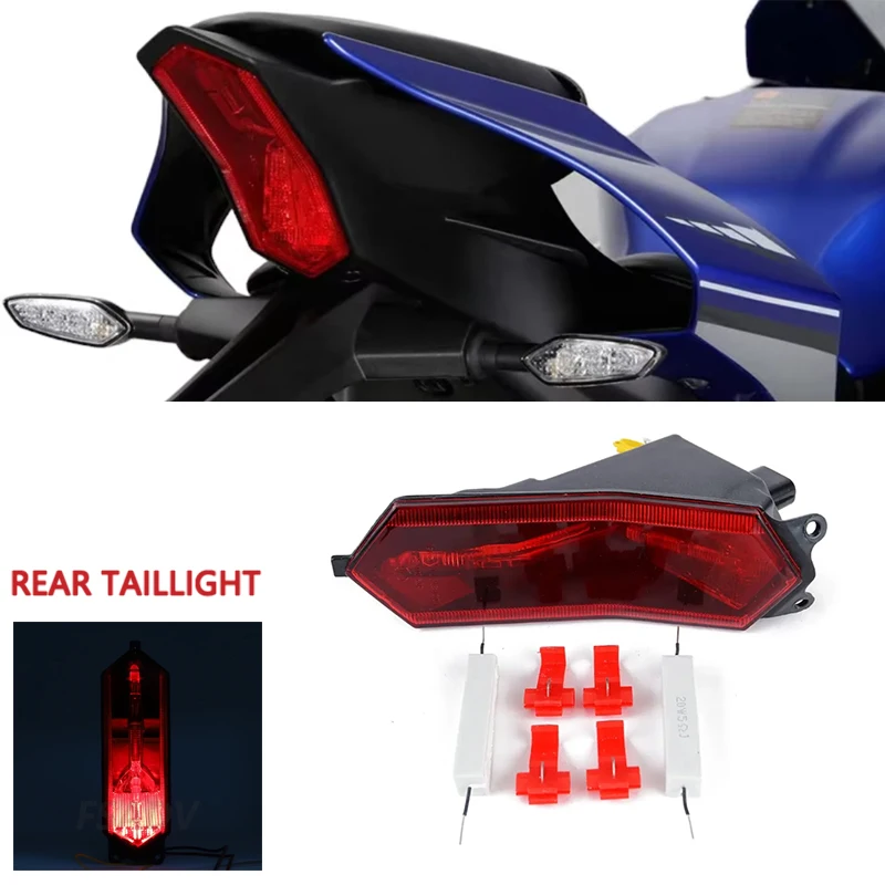 

Motorcycle LED Brake Lamp Tail Light Turn Signal Light For YAMAHA YZF R1 R6 YZF-R1 2015 - 2021 2017 2018 2019 Brake LED Light