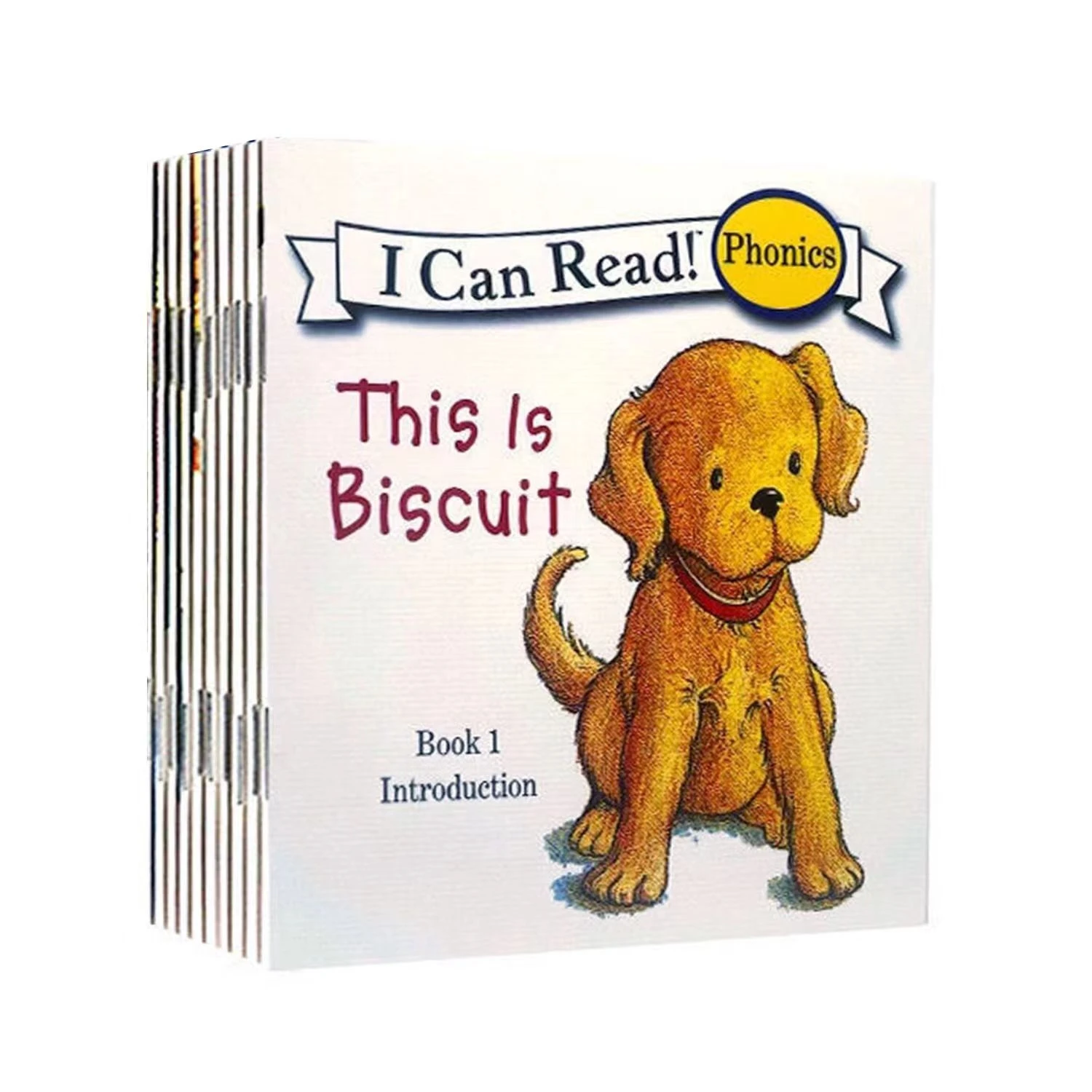 12 Books Set Biscuit Volume 1, I Can Read Series, Mini Portable English Picture Books, Kids Storybooks, Early Reading