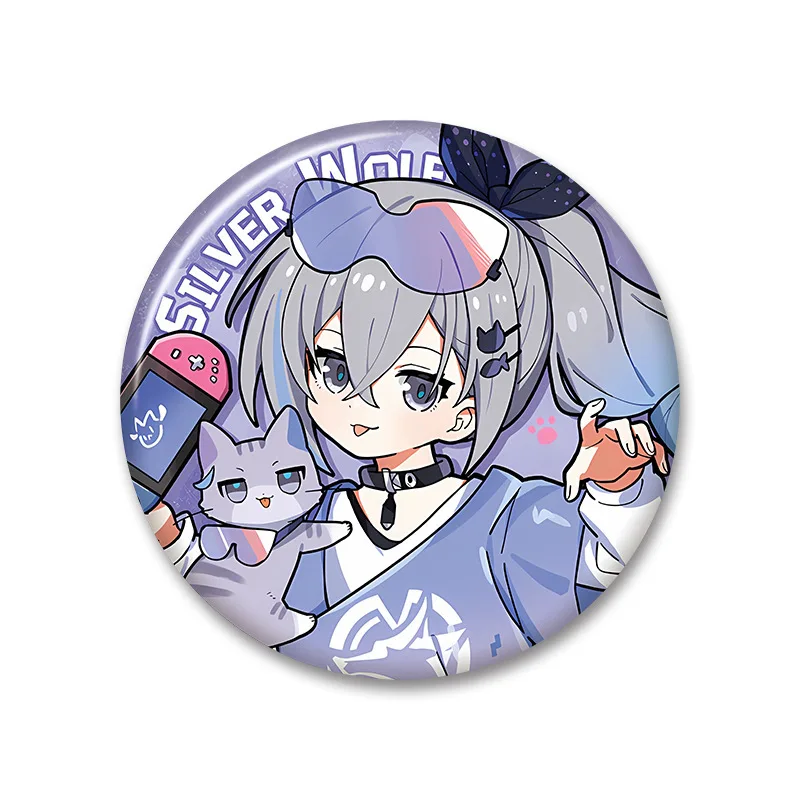 Honkai:star Rail Game Figure Kafka Silver Wolf Seele Cute Cartoon Printing Circular Badge Bag Jewelry Accessories for Kid Gifts