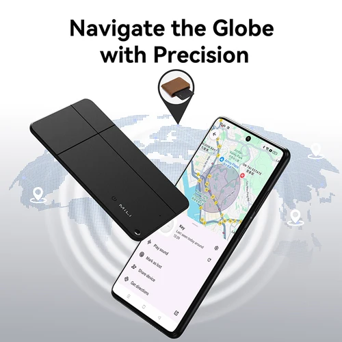 Imagen 2 del producto Nueva tarjeta de seguimiento GPS inteligente MiLi Go, dispositivo antipérdida de rastreador Bluetooth MiTag para Android, funciona con Google Find My MiCard Pro