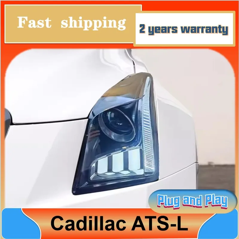 

Car Styling for Cadillac ATS Headlamp 2014-2017 GTR Headlight ATS-L ATSL DRL Turn Signal Low High Beam Projector Lens