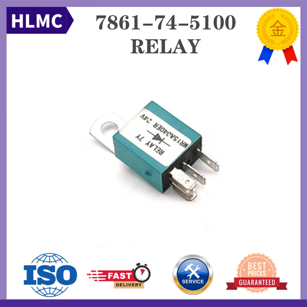 24V Safety Relay 7861-74-5100 156700-1840 For Komatsu Excavator PC300-8 PC130-8 PC290-8K PC220LC-8 PC240-8K PC350-8