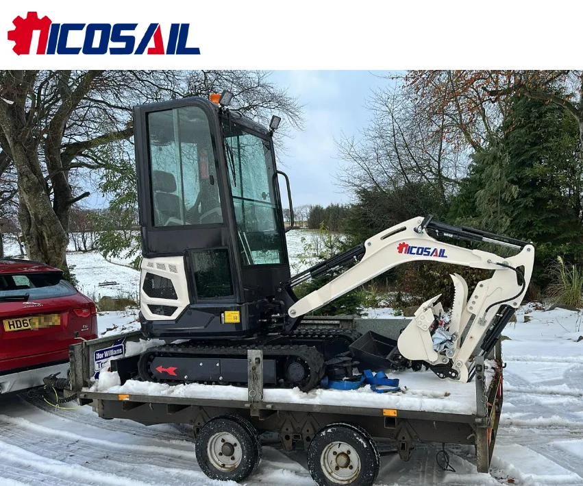 

1800kg Compact Mini Crawler Excavator CE Approved Euro 5 Diesel Engine Zero Tail Swing Micro Digging Machine with Quick Hitch Bu